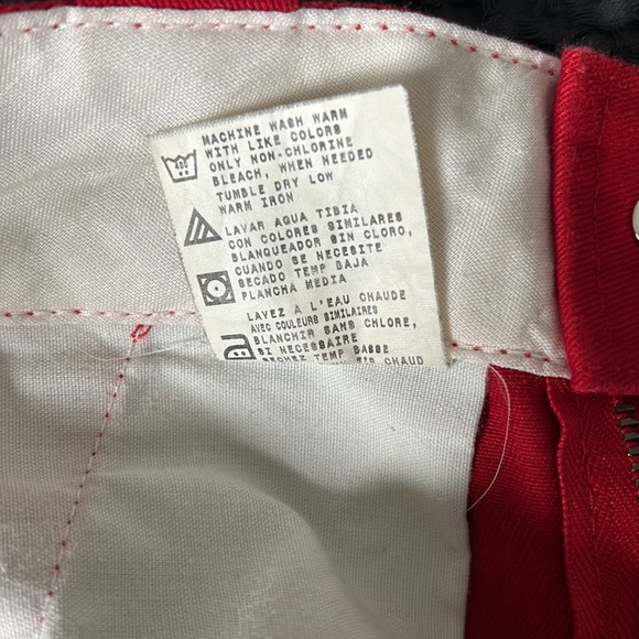 Vintage Dickie’s | Red Trouser Workpants Size 2 - Picture 6 of 6